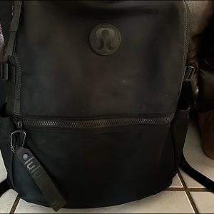 Black Lululemon school backpack